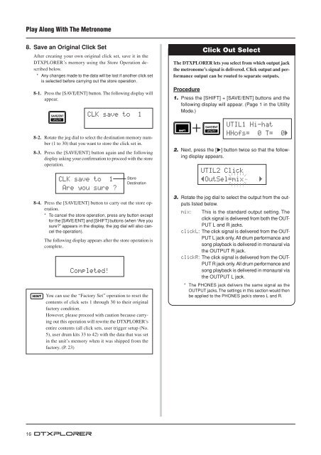 DTXPLORER Owner's Manual - Yamaha