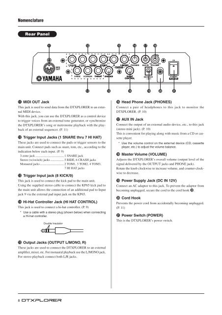 DTXPLORER Owner's Manual - Yamaha