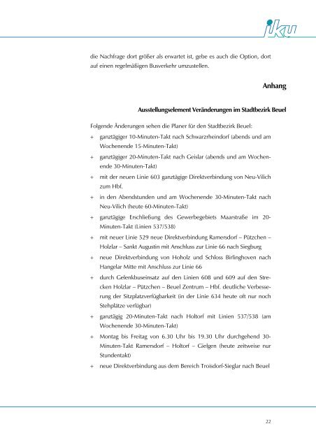 Dokumentation der BÃ¼rgerbeteiligung in Beuel - spd-holzlar-hoholz.de