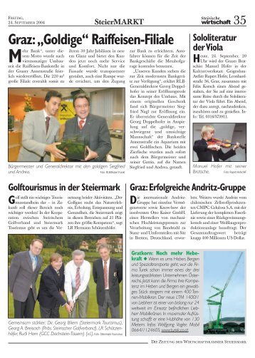 SteierMarkt (Page 35) - Wirtschaftskammer Steiermark