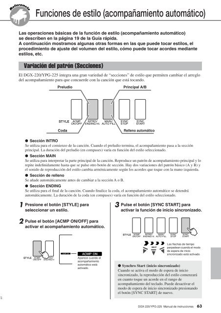 2 Utilice los botones CATEGORY - Yamaha