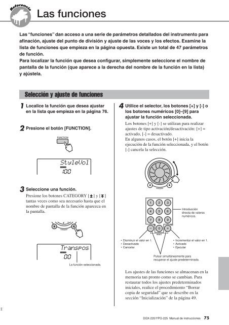 2 Utilice los botones CATEGORY - Yamaha