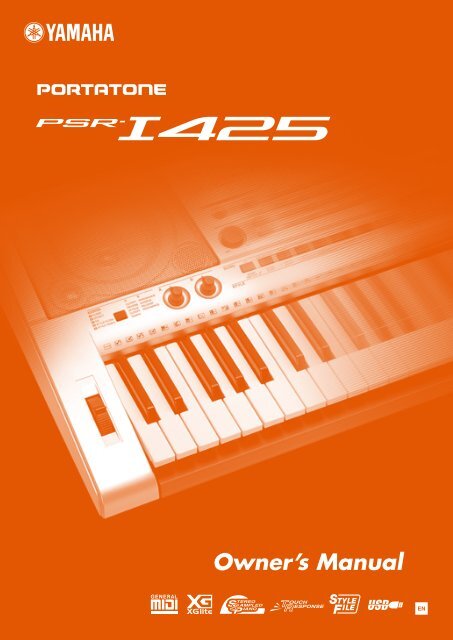 PSR-I425 Owner's Manual - Yamaha Downloads