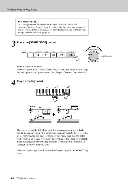 PSR-I425 Owner's Manual - Yamaha Downloads