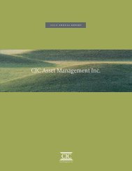 CIC AMI Annual Report 2012 - Crown Investments Corporation