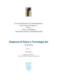 Dispense di Fisica e Tecnologia del Vuoto