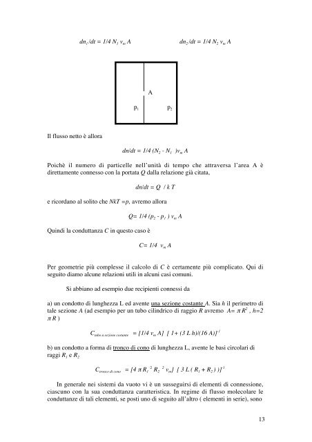 Dispense di Fisica e Tecnologia del Vuoto