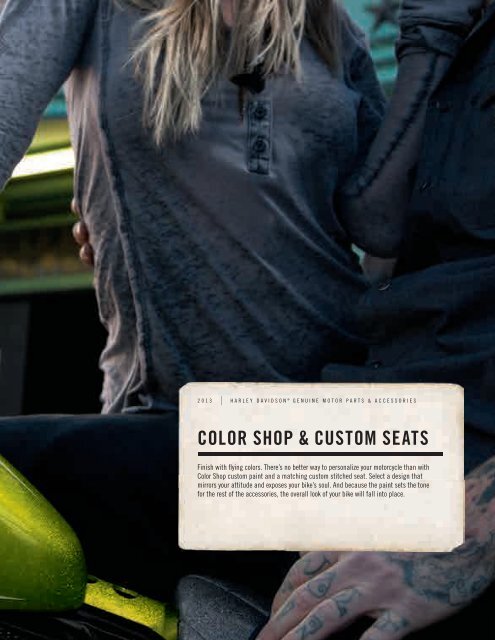 COLOR SHOP & CUSTOM SEATS - Jersey Harley-Davidson