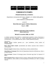 COMUNICATO STAMPA - Gallery - Electa