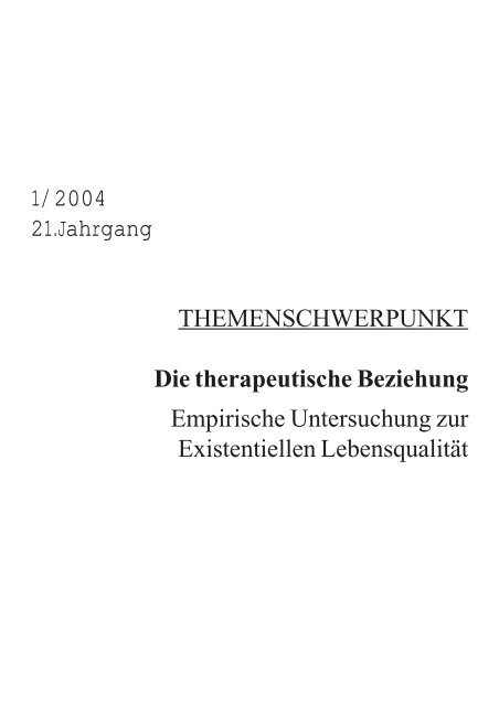 Die Therapeutische Beziehung Gle International - 
