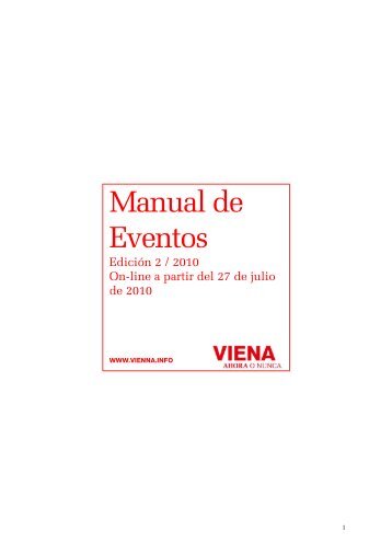 Manual de Eventos - Vienna