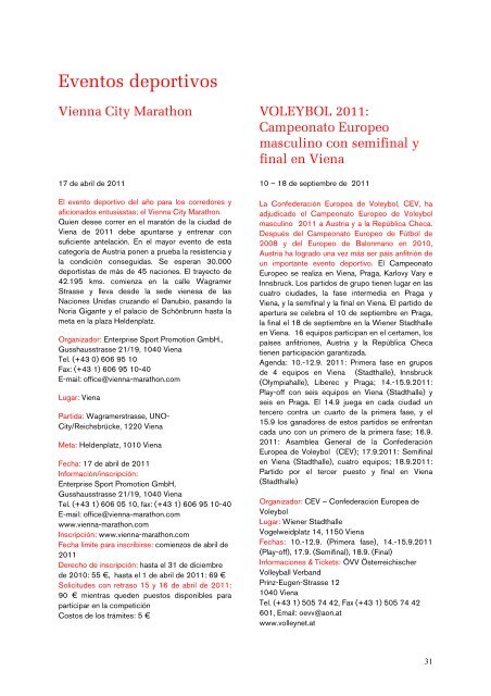 Manual de Eventos - Vienna