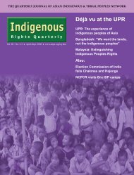 Access PDF version - Asian Indigenous and Tribal Peoples Network