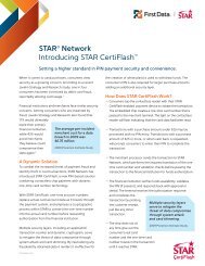 STAR® Network Introducing STAR CertiFlash™ - First Data