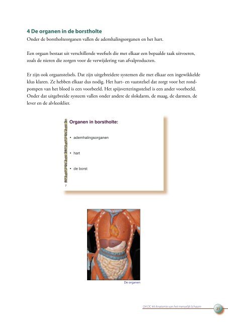 OA DC 44 Anatomie van het menselijk lichaam - Profi-leren