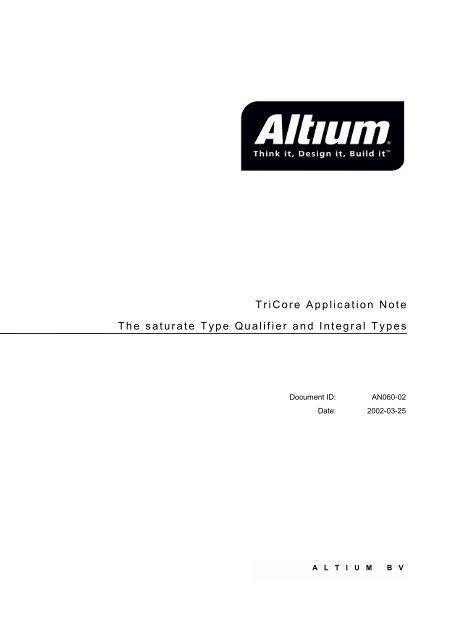 TriCore Application Note - Tasking