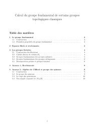 Calcul du groupe fondamental de certains groupes topologiques ...