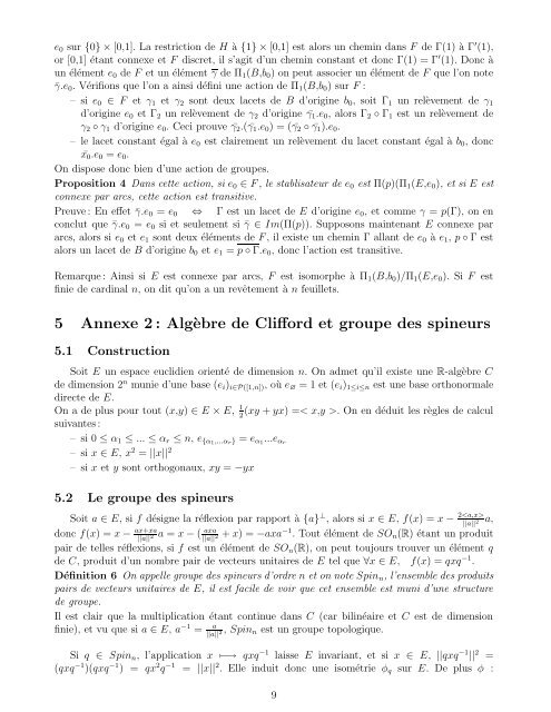 Calcul du groupe fondamental de certains groupes topologiques ...