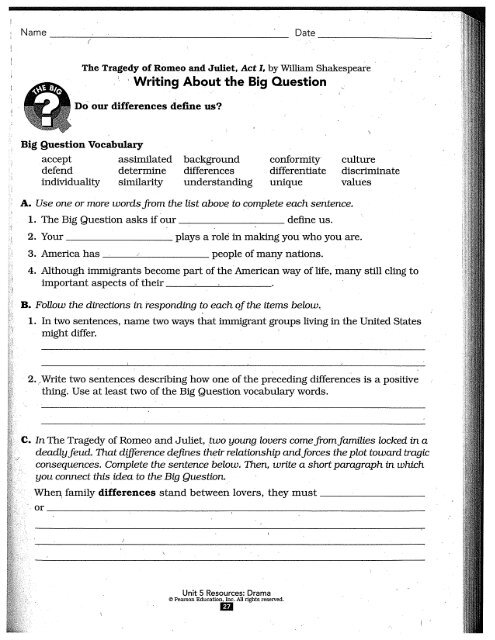 Romeo and Juliet Act I worksheets.pdf