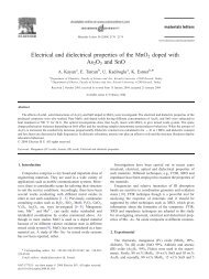 Electrical and dielectrical properties of the MnO2 doped with As2O3 ...