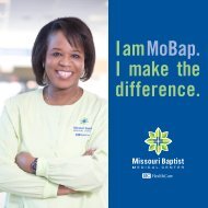 I am MoBap. I make the difference. - Missouri Baptist Medical Center