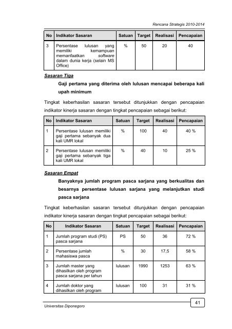 1. renstra undip 2010-2014 - Fakultas Teknik UNDIP - Universitas ...