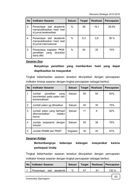 1. renstra undip 2010-2014 - Fakultas Teknik UNDIP - Universitas ...