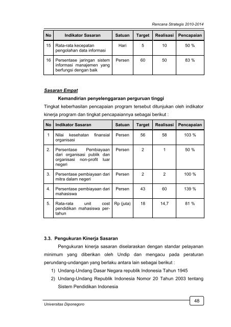 1. renstra undip 2010-2014 - Fakultas Teknik UNDIP - Universitas ...