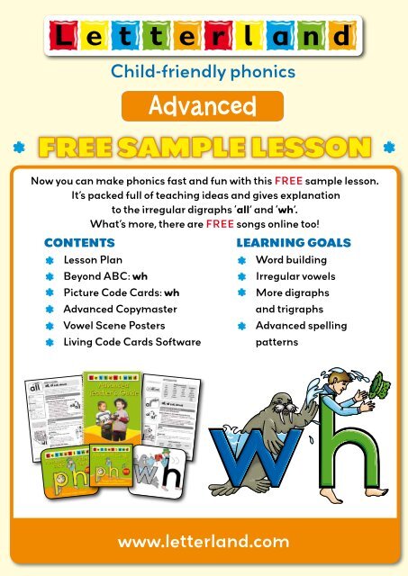 Letterland Advanced Sample Lesson