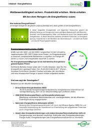 Energieeffizienz Flyer - Bio-Circle