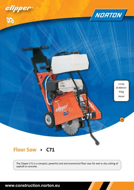 Floor Saw C71 - Norton Construction Products