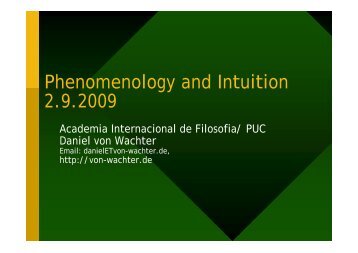 Phenomenolgy and Intuition according to Adolf Reinach