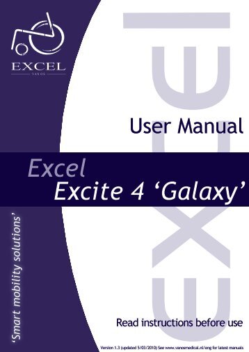 Download the Van Os Galaxy manual - Value Mobility Scooters