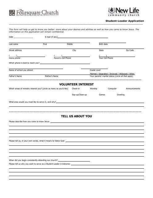 Student Leadership Application Examples Pdf Student Leadership Application Examples Pdf