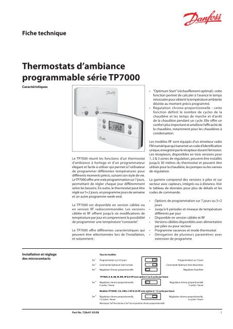 Thermostat programmable filaire Danfoss