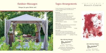 Wellness-Massagen - Best Western Premier Hotel Krautkrämer