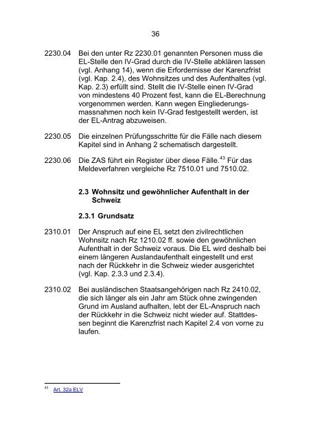 Wegleitung ÃƒÂ¼ber die ErgÃƒÂ¤nzungsleistungen zur AHV und IV (WEL)