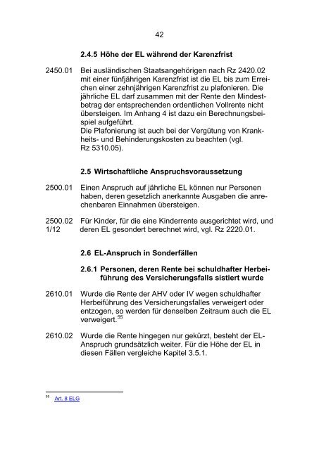 Wegleitung ÃƒÂ¼ber die ErgÃƒÂ¤nzungsleistungen zur AHV und IV (WEL)