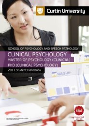 Clinical Psychology Student Handbook.pdf - Health Sciences ...