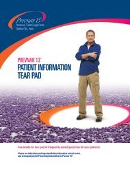 PATIENT INFORMATION TEAR PAD - PfizerPro