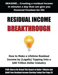 How to Make a Lifetime Residual Income by - Viral PDF Generator