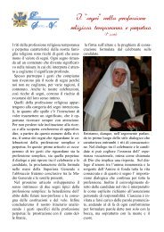 I âsegniâ nella professione religiosa temporanea e perpetua