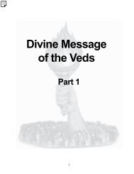 Divine Message of the Veds - The SA Hindu Link