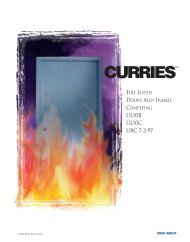 Fire Labeled Door Chart - Curries