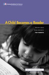 A Child Becomes a Reader - LINCS - U.S. Department of Education