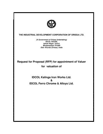 Request for Proposal (RFP) for appointment of Valuer for ... - Tender