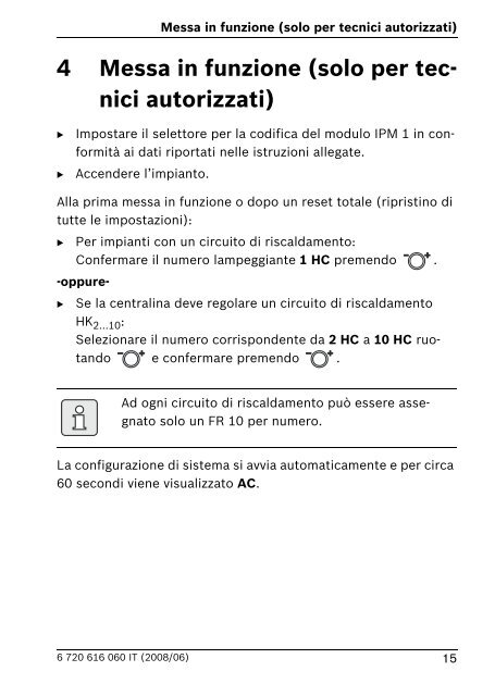 Istruzioni per l'installazione e l'uso - Bosch