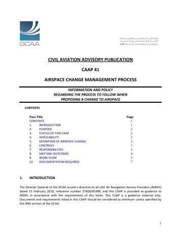 civil aviation advisory publication caap 41 airspace change ...