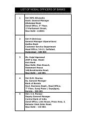 list of nodal officers of banks - Central Pension Accounting Office ...