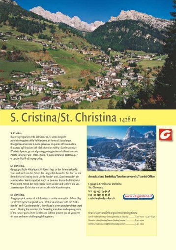 S. Cristina/St. Christina 1428 m - Val Gardena